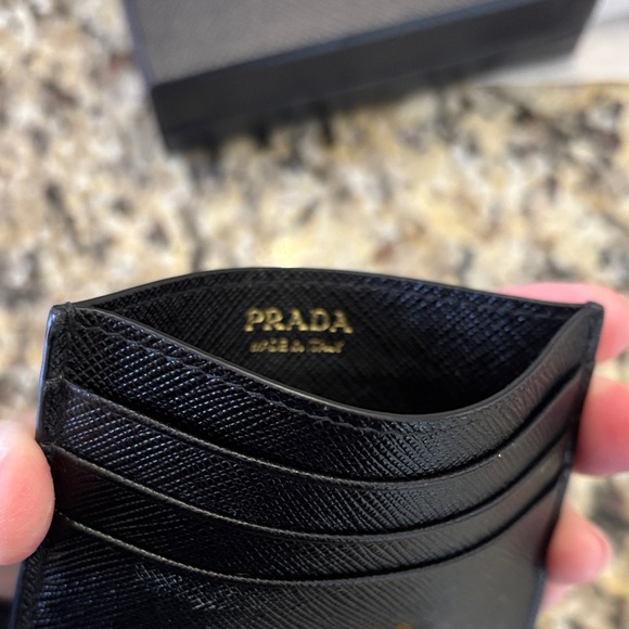 Prada Black and Gold Card Holder - Picture 4 of 5